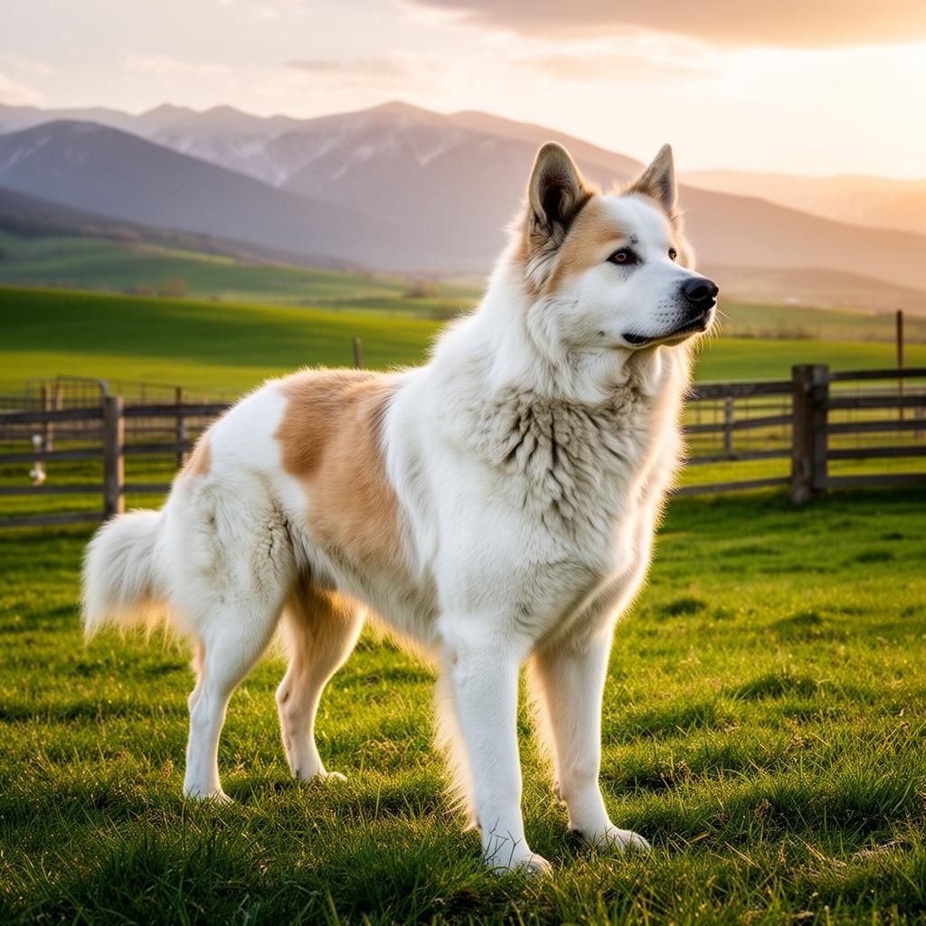 A majestic livestock guardian dog at Covenant Ranch